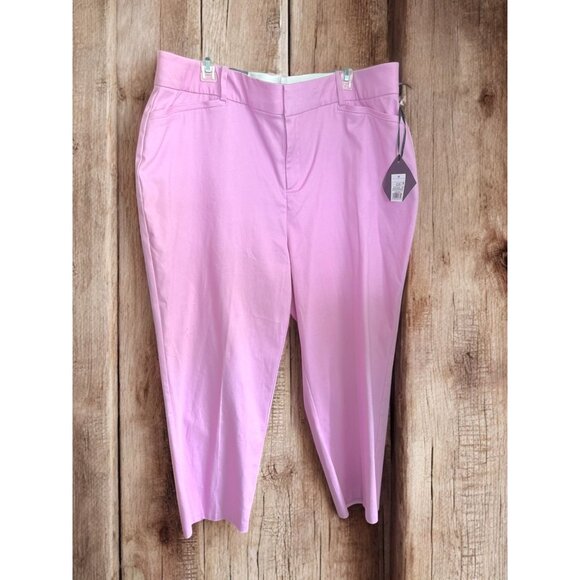 Ava & Viv High-Rise Stretch Ankle Pants Size 18 Pink - Picture 5 of 8